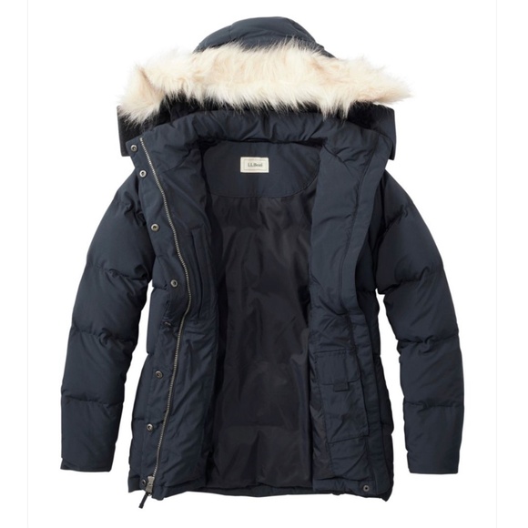 LL Bean Women’s Down Puffer Jacket / Parka Coat – Size Large (Regular) – NO HOOD - Picture 16 of 16